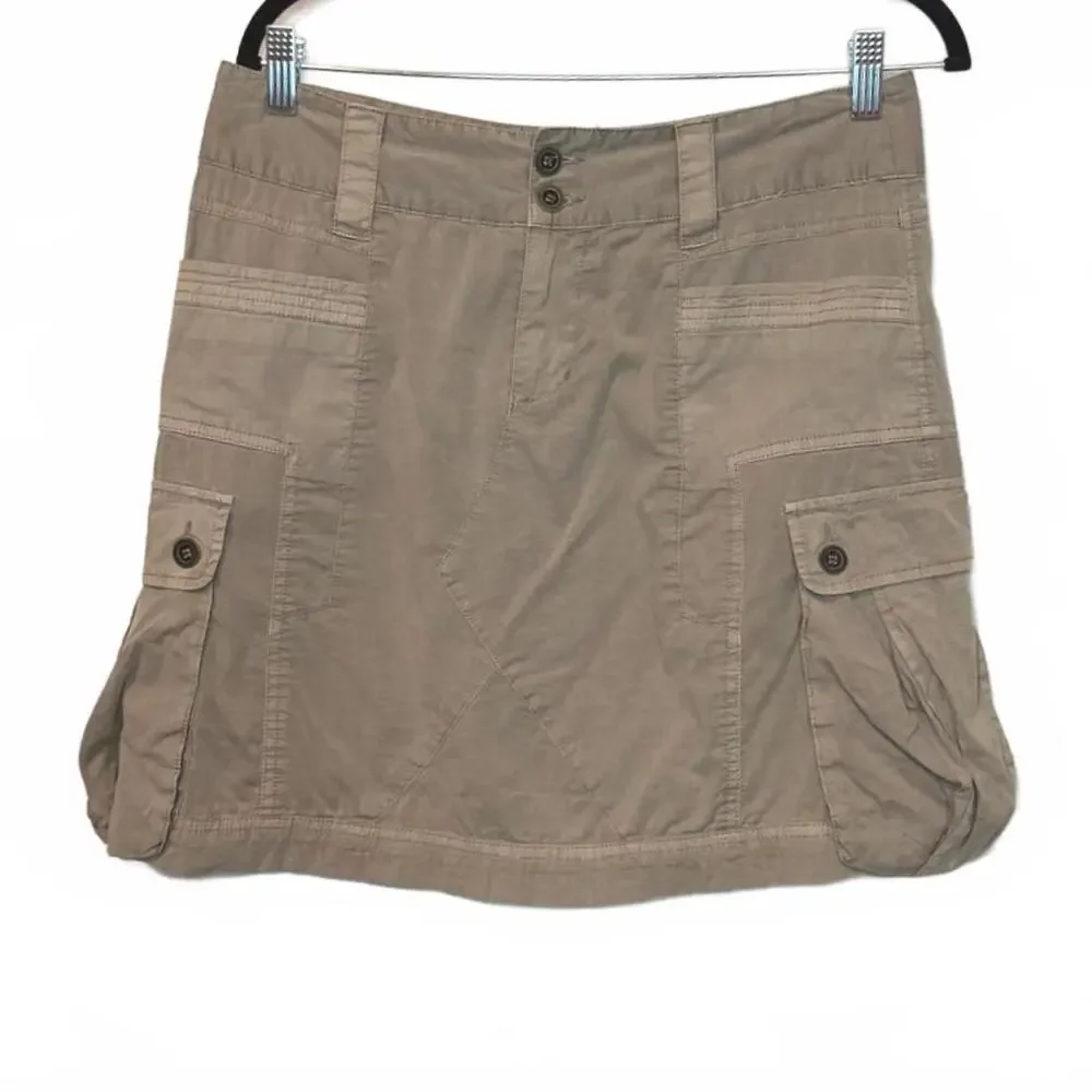 Y2K Khaki Cargo Utility‎ Skirt -Medium